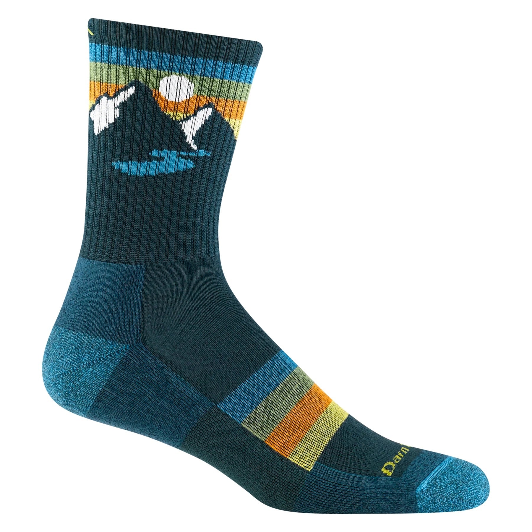 Darn Tough Men's Sunset Ridge Micro Crew Lightweight with Cushion - Charcoal