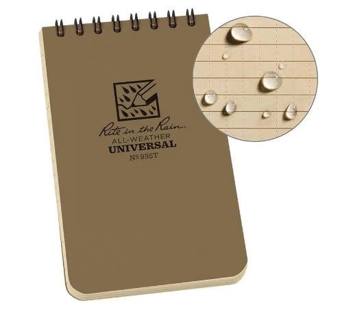 Rite in the Rain Top Spiral Notebook 3" x 5"
