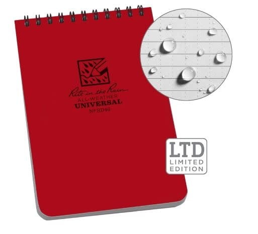 Rite in the Rain Top Spiral Notebook 4" x 6" - Yellow