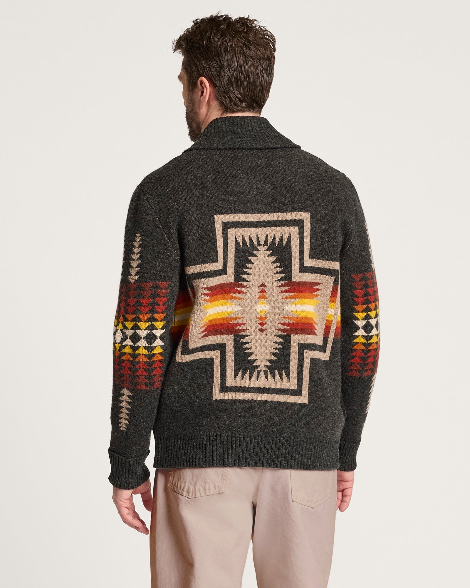 Harding Zip Lambswool Cardigan