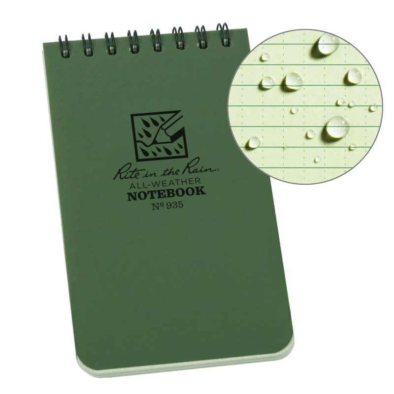 Rite in the Rain Top Spiral Notebook 3" x 5"