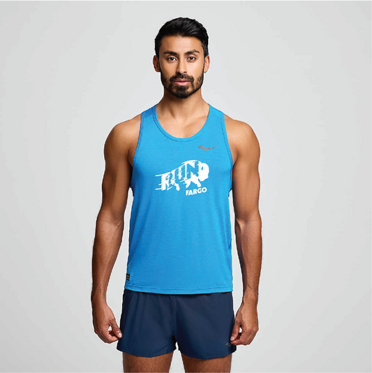 Men's New Run Fargo Bison Stopwatch Singlet