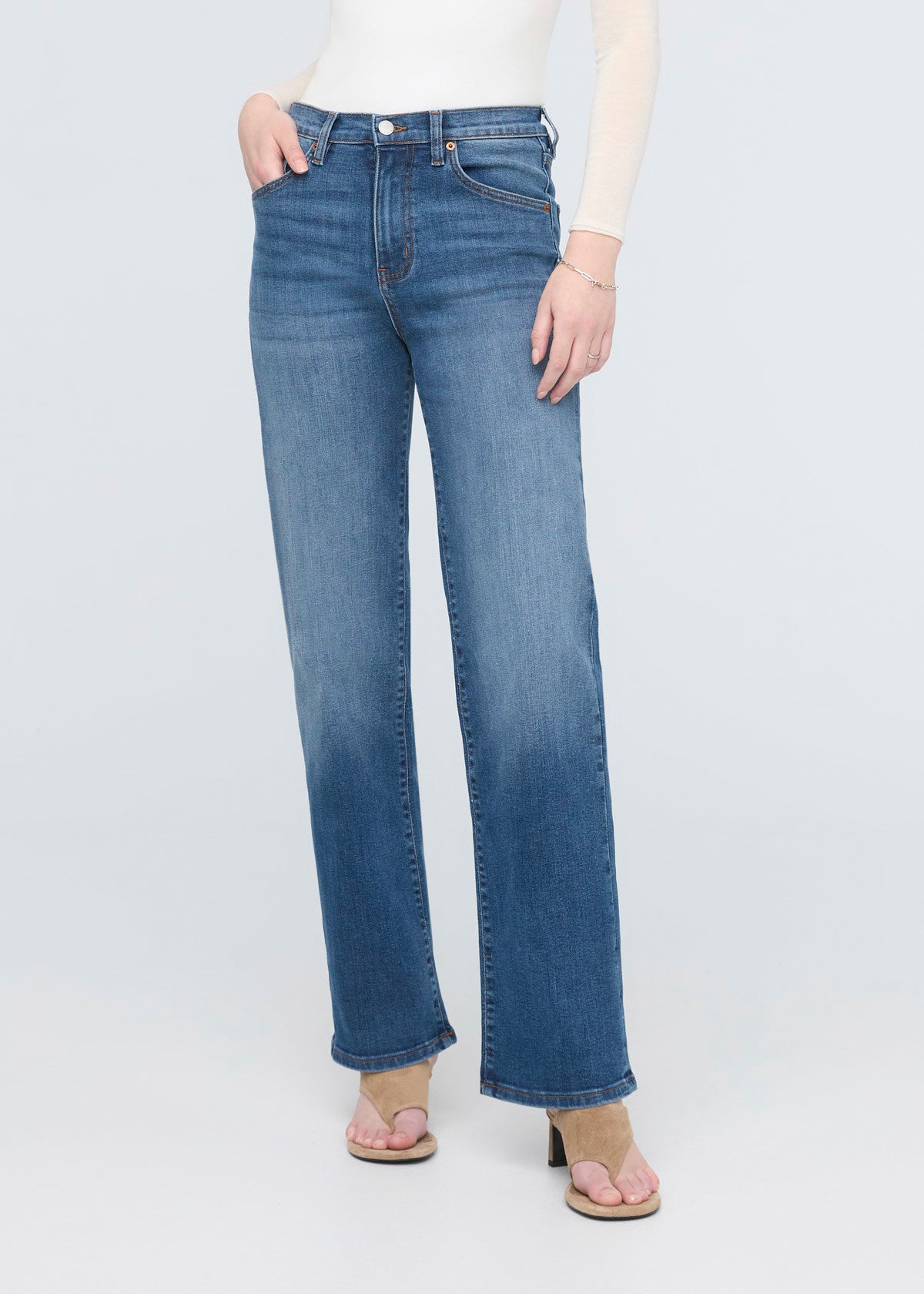 Women's Performance Denim PLUS High Rise Straight 28 L