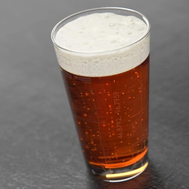 Fargo Map Pint Glass