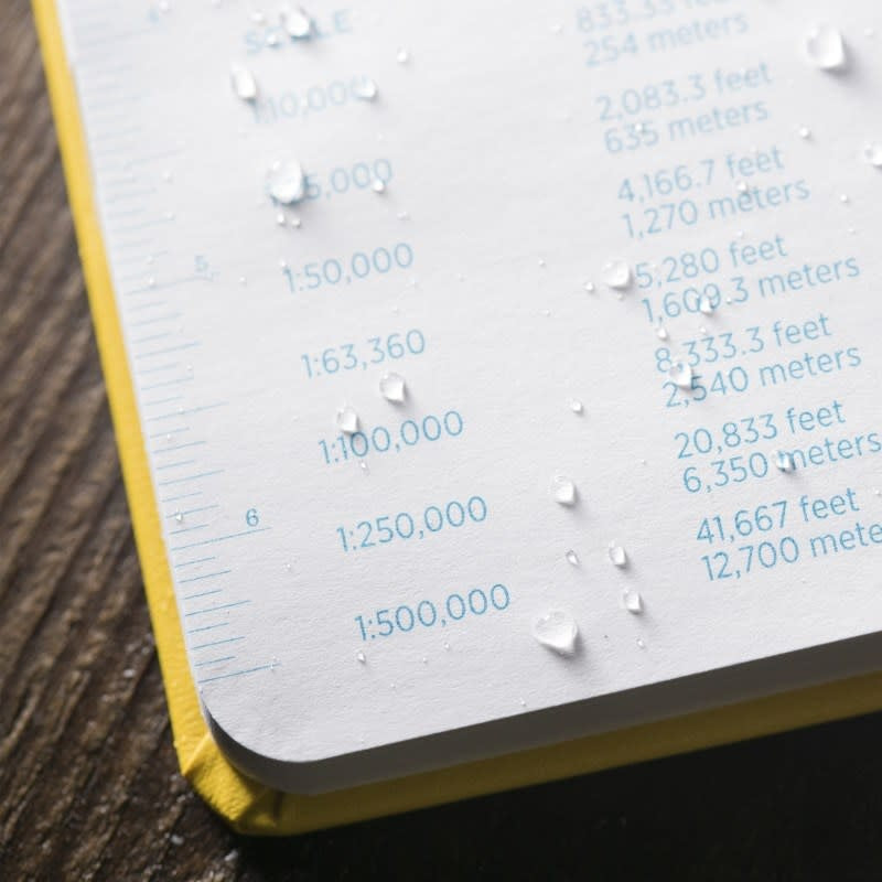Rite in the Rain Hard Cover Book Journal 4.75" x 7.5" Yellow