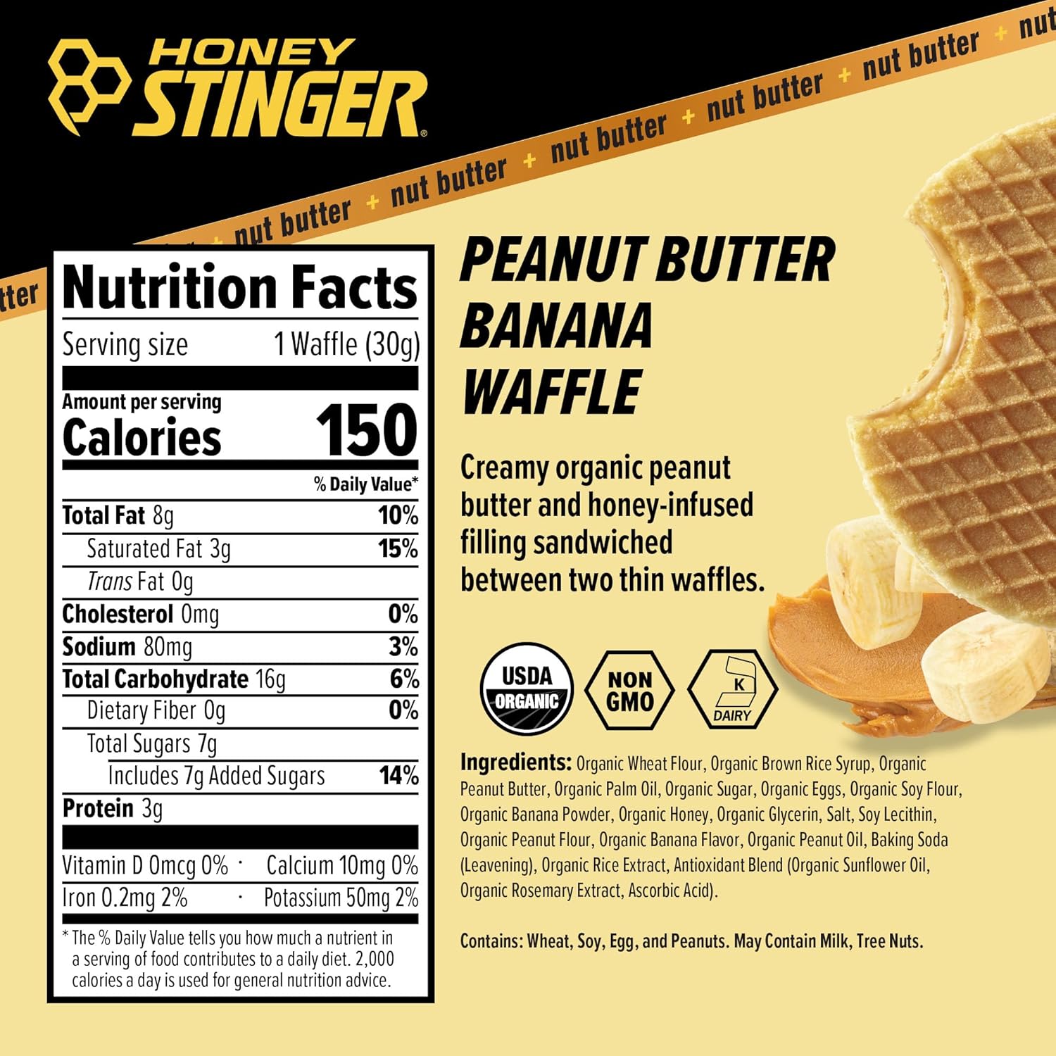 Honey Stinger Peanut Butter Waffle