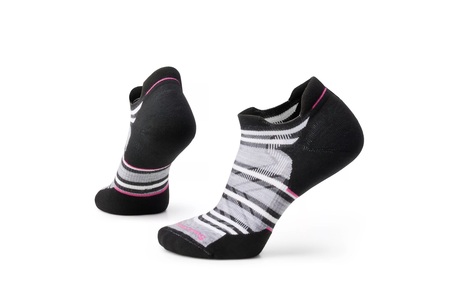 Women's Run Targeted Cushion Stripe Low Ankle Socks