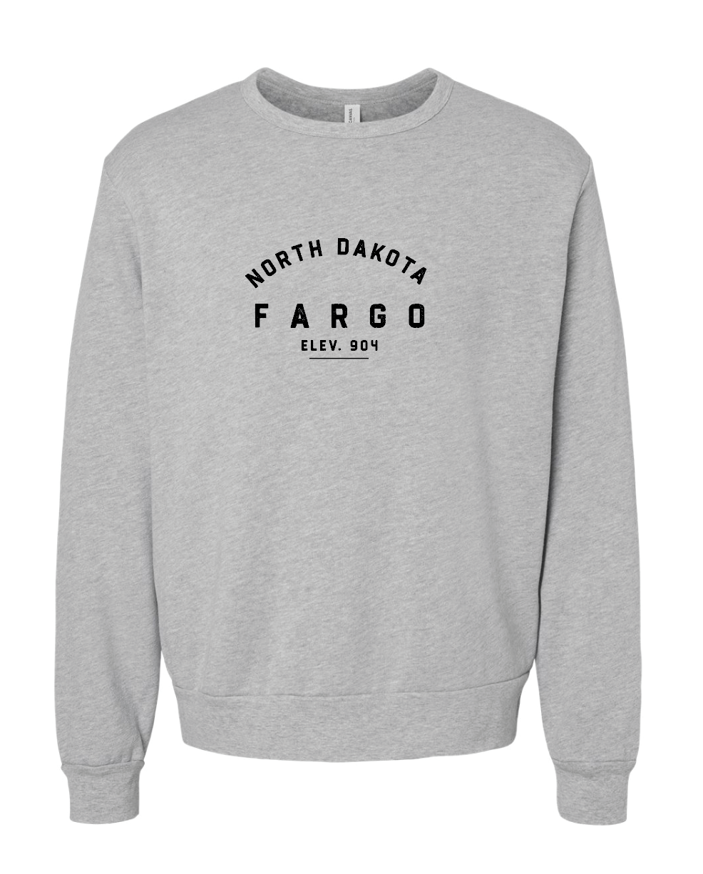 New Fargo ND Elevation Crewneck Sweatshirt