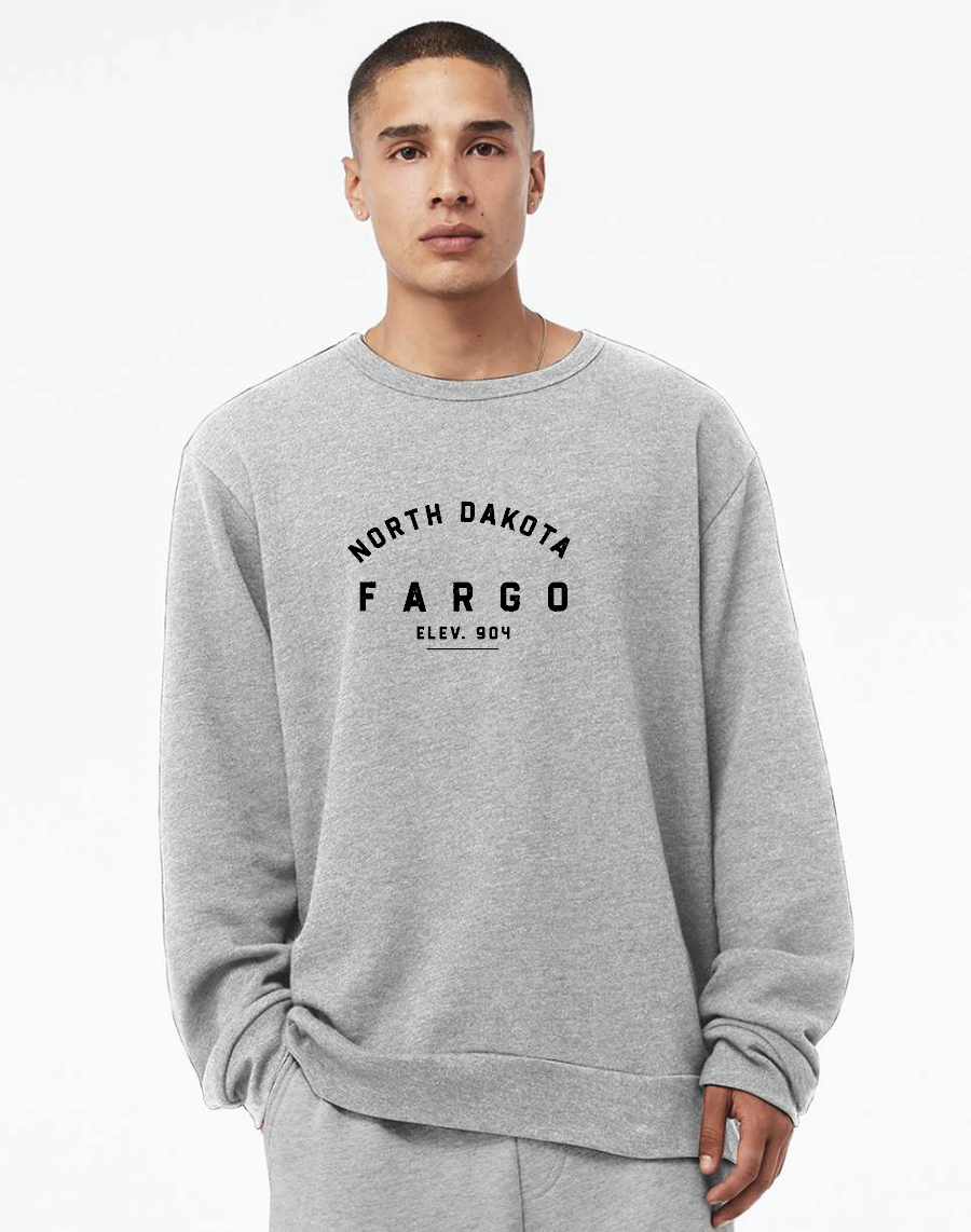 New Fargo ND Elevation Crewneck Sweatshirt