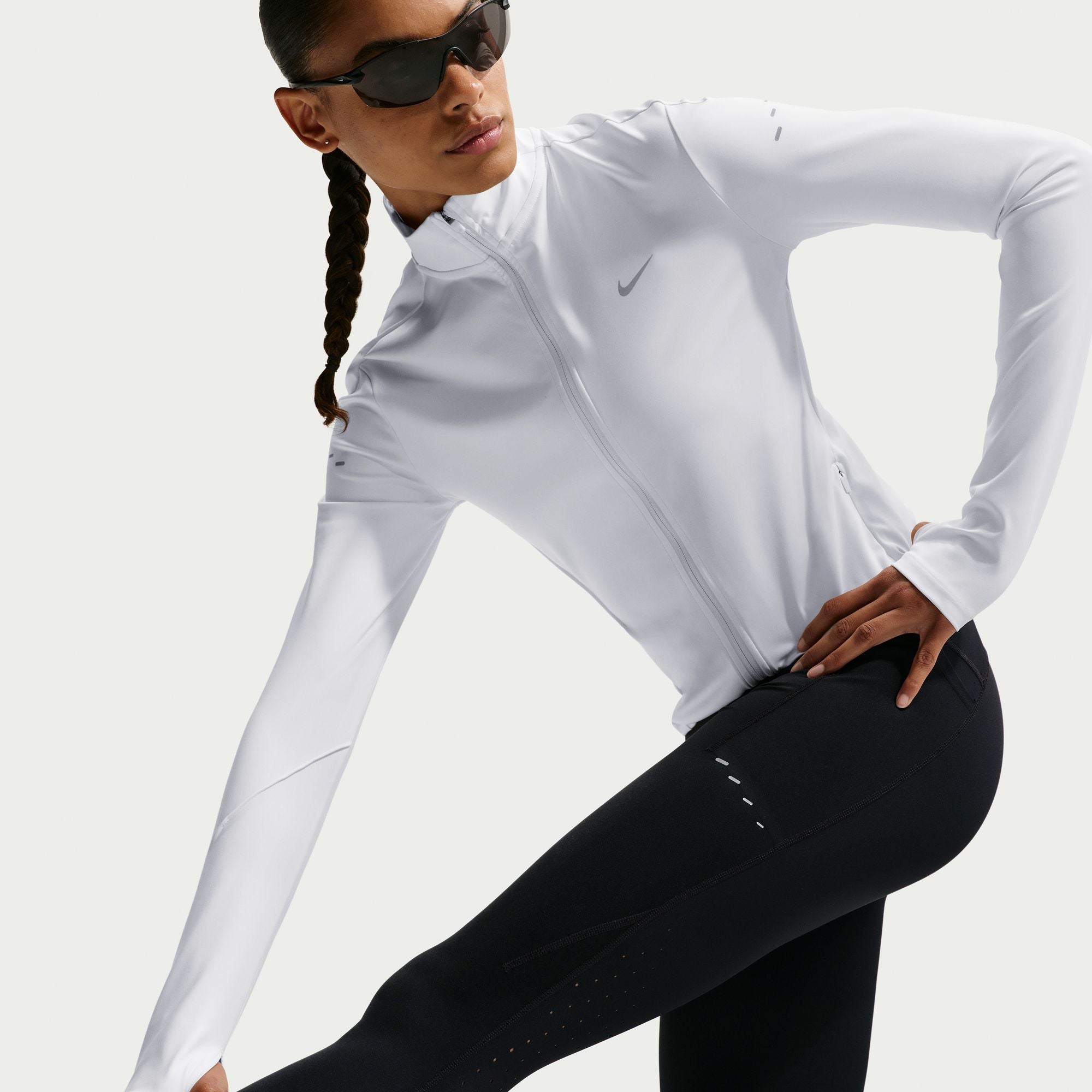 Women's Swift High-Waisted 7/8 Running Leggings with Pockets