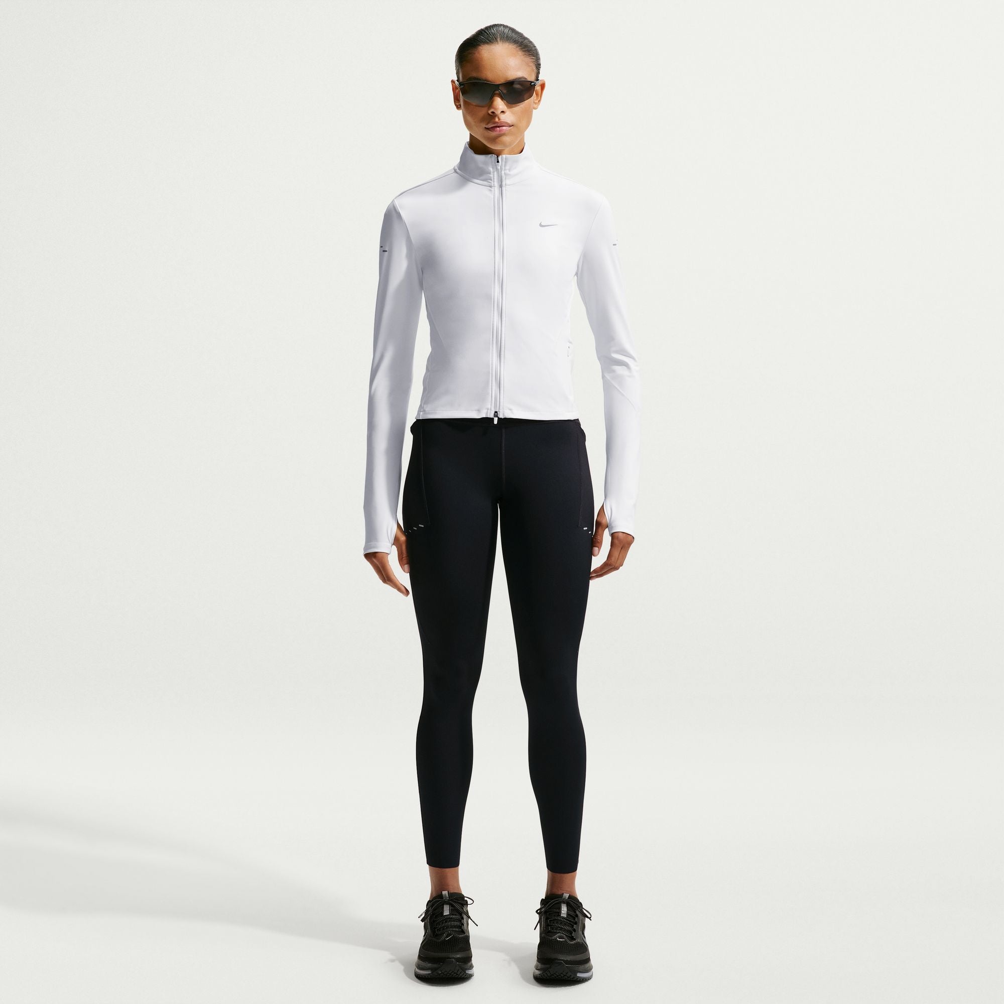 Women's Swift High-Waisted 7/8 Running Leggings with Pockets