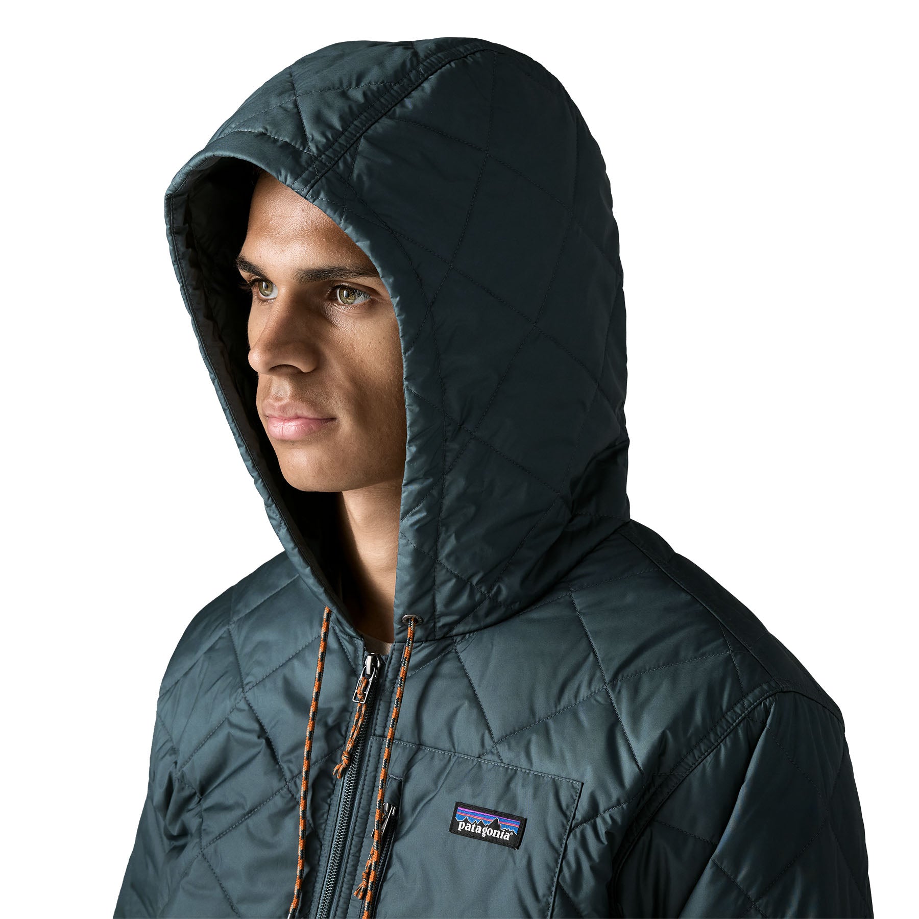 Men's Diamond Quilted Bomber Hoody