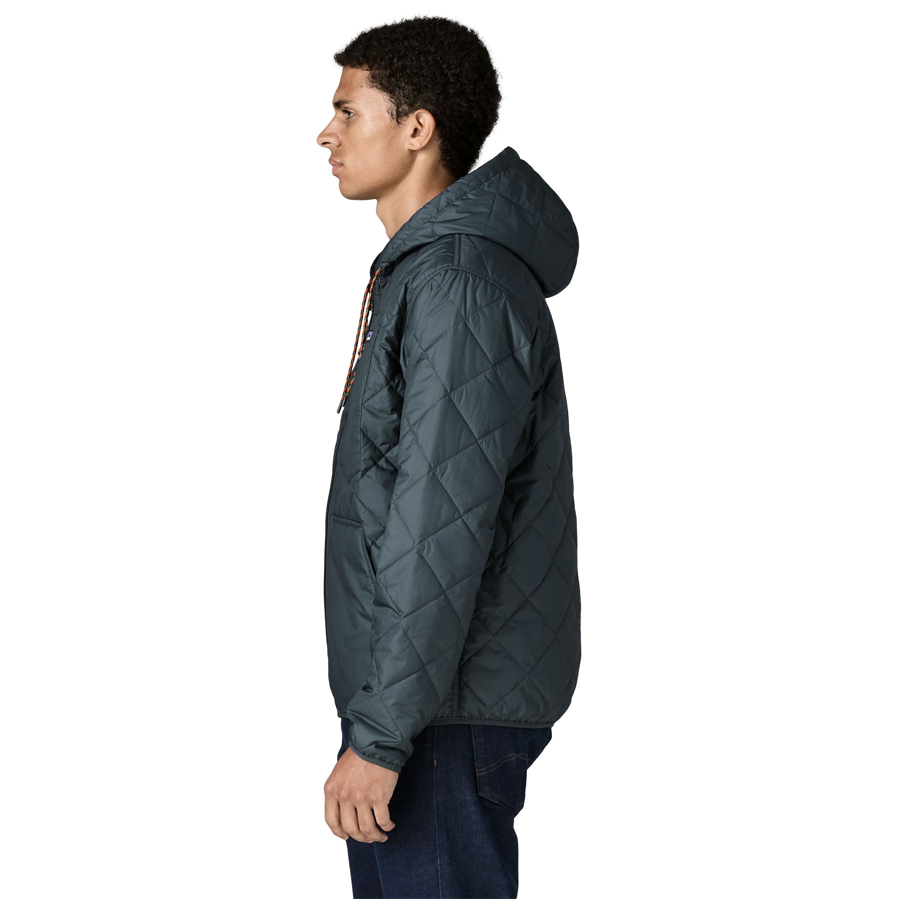 Men's Diamond Quilted Bomber Hoody