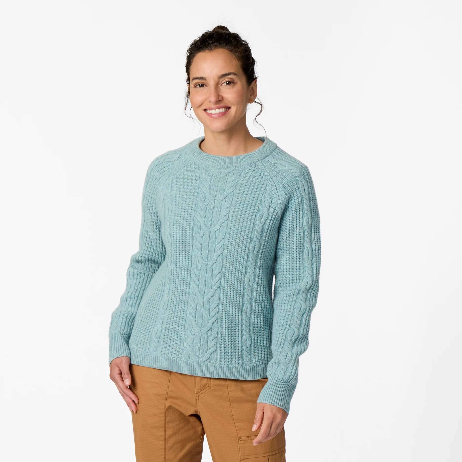 Women's Rockcraft Cable Crew Sweater