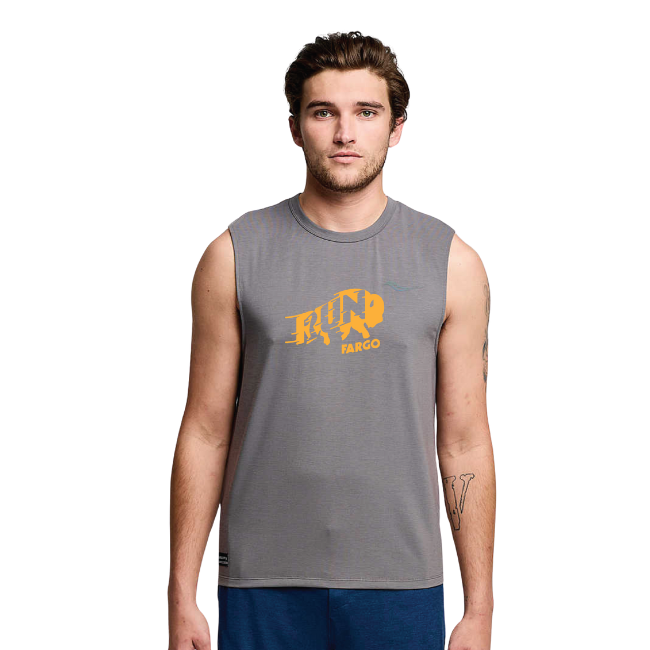 Men's New Run Fargo Bison Triumph Sleeveless
