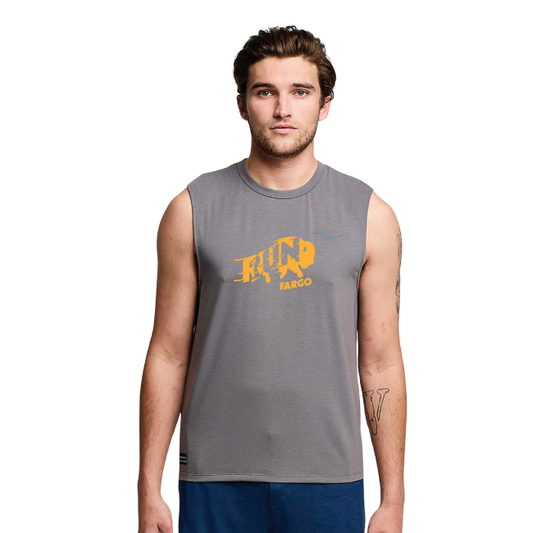 Men's New Run Fargo Bison Triumph Sleeveless