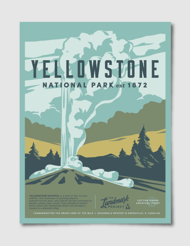 National Park Poster 18x24 - Grand Canyon South Rim