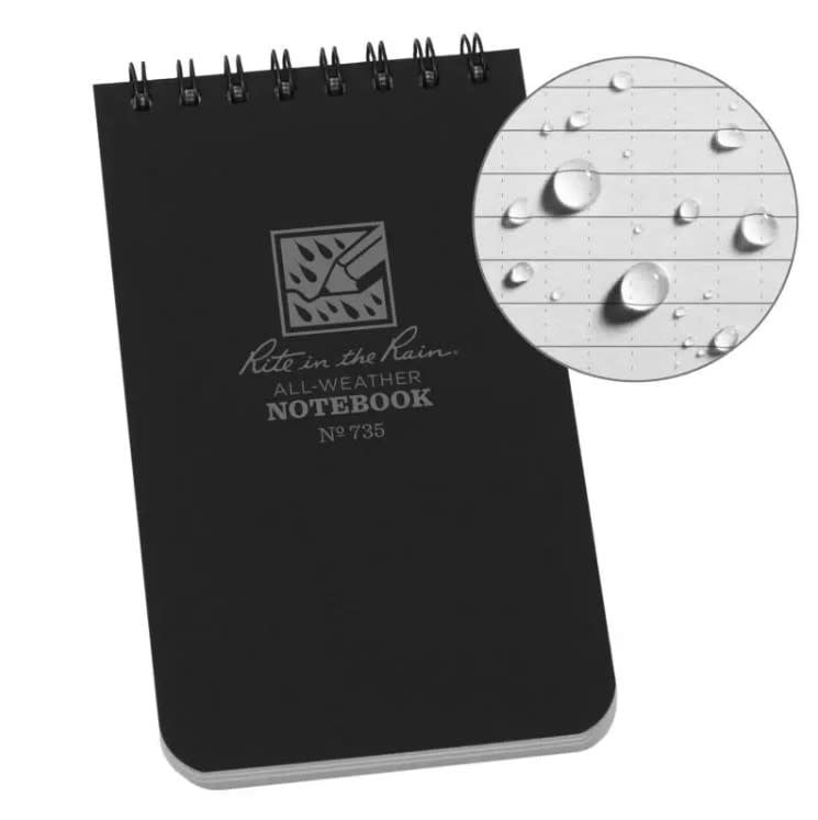 Rite in the Rain Top Spiral Notebook 3" x 5"