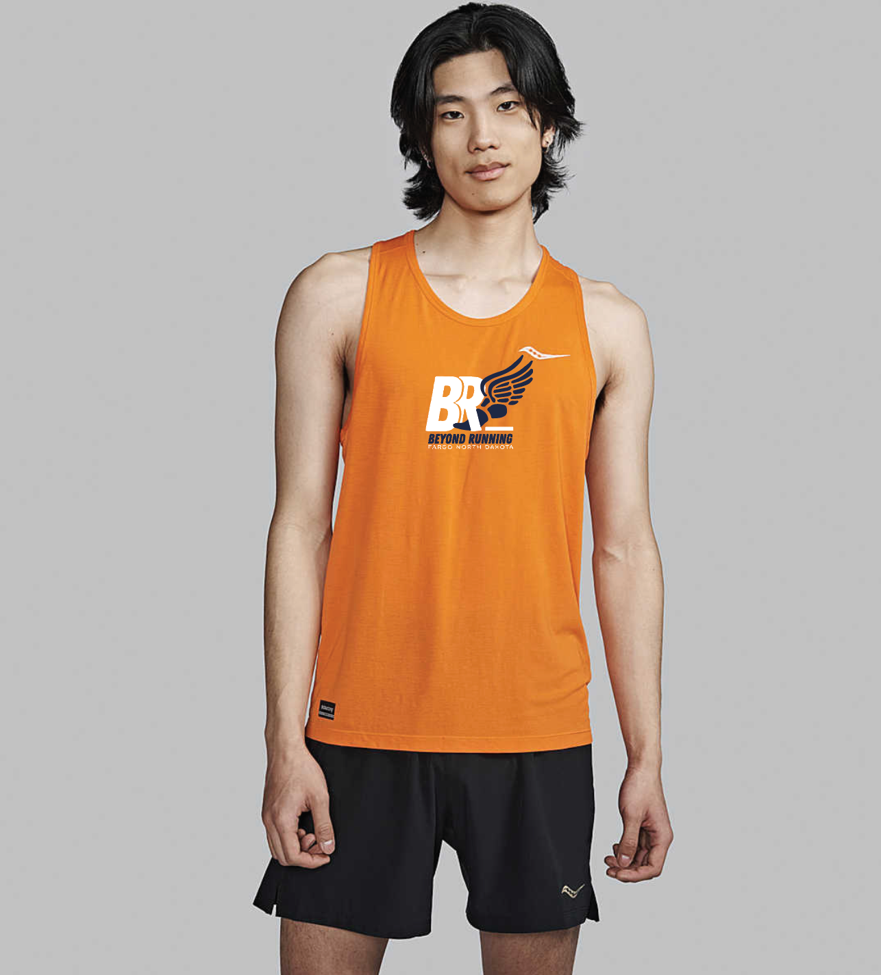 Men's BR Initial Wings Stopwatch Singlet