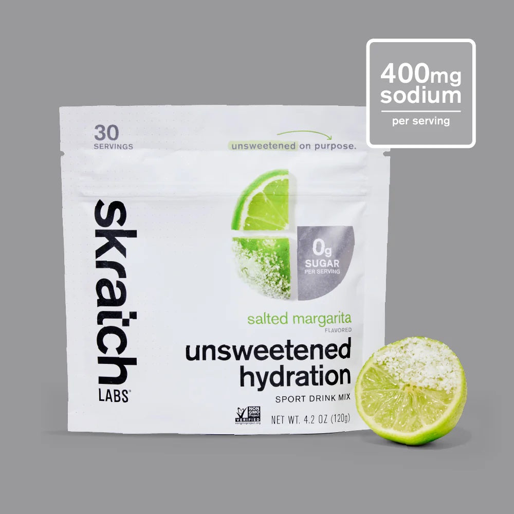 Skratch Unsweetened Hydration Drink Mix 30 Serving Resealable Bag