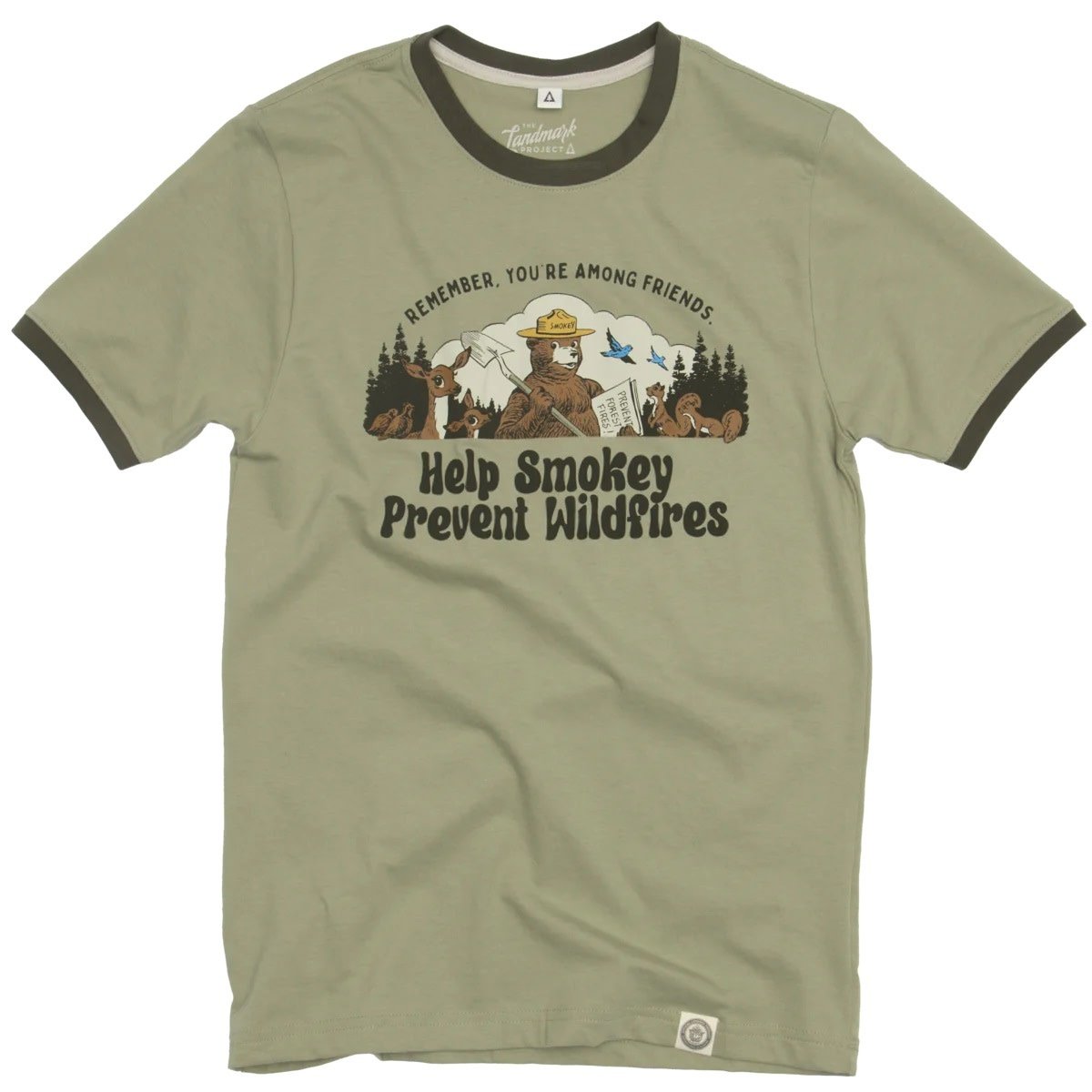 Smokey Among Friends Ringer Tee