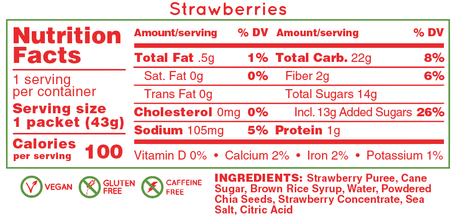 Huma Energy Gel Original - Strawberries