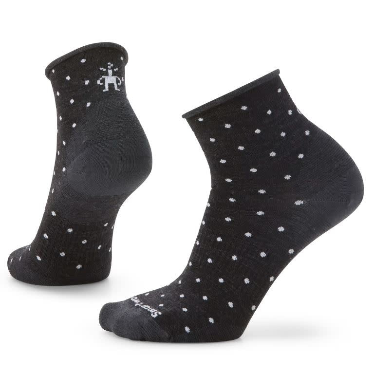 Women's Everyday Classic Dot Ankle Socks - Charcoal 003
