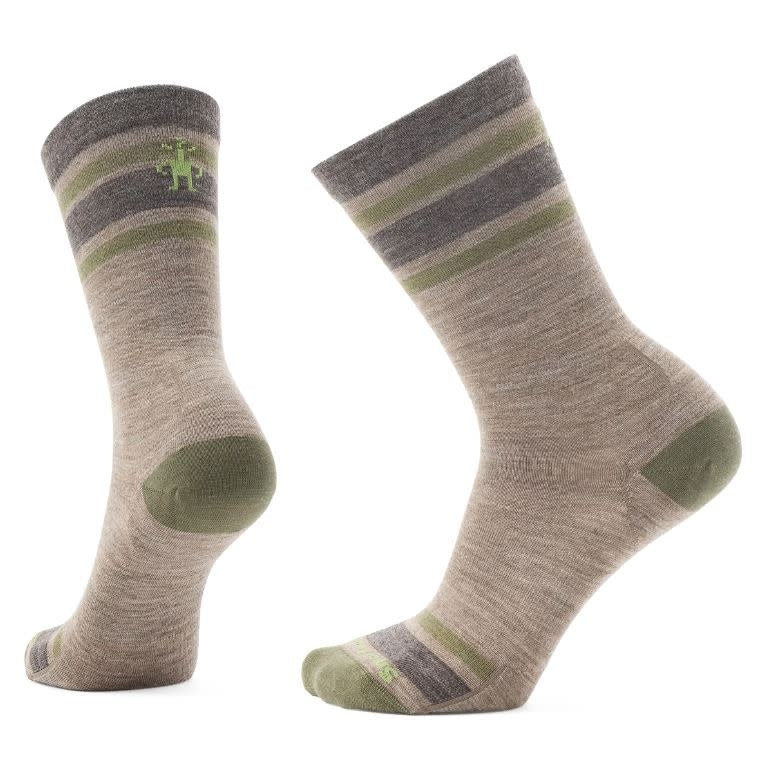 Men's Everyday Top Split Stripe Zero Cushion Crew Socks