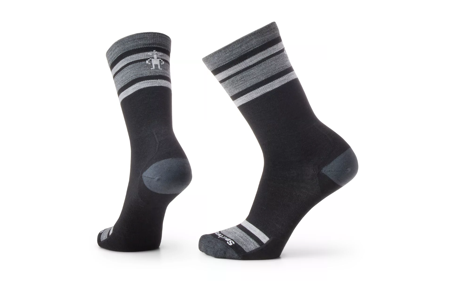 Men's Everyday Top Split Stripe Zero Cushion Crew Socks