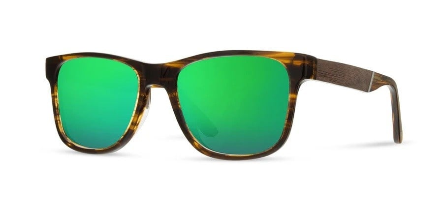 Trail HD Plus Polarized Green Flash - Tortoise/Walnut