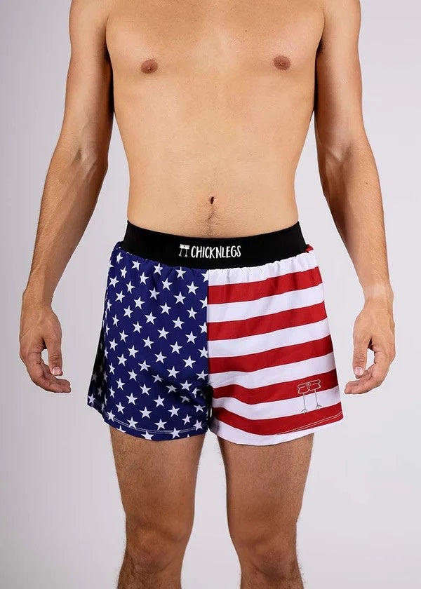 Men's 4" Half Split Shorts - USA