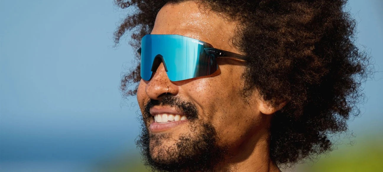 Tifosi Vogel SL - Crystal Smoke/Bright Blue Mirror
