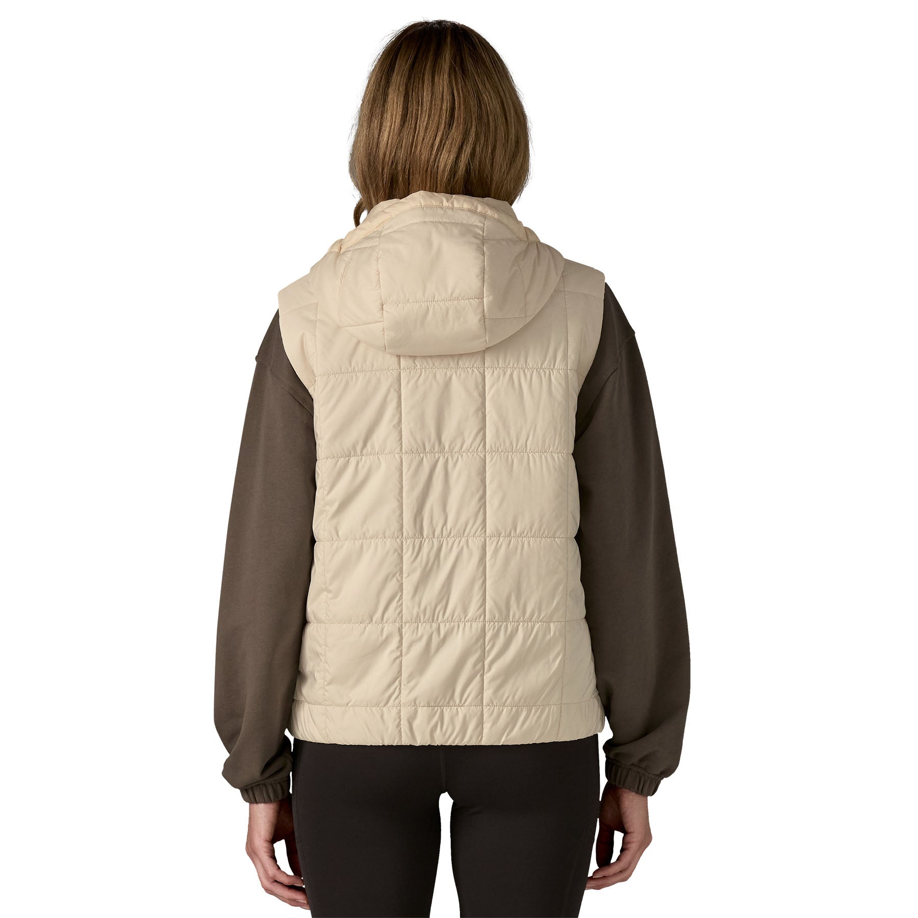 Women's Light Gust Hooded Vest - Natural NAT