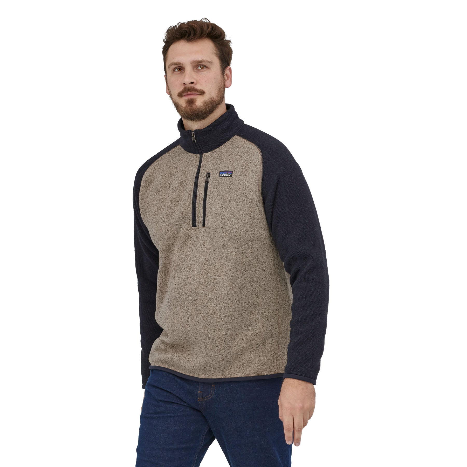 Men's Better Sweater 1/4 Zip - Woven Together Dried Vanilla WNVA