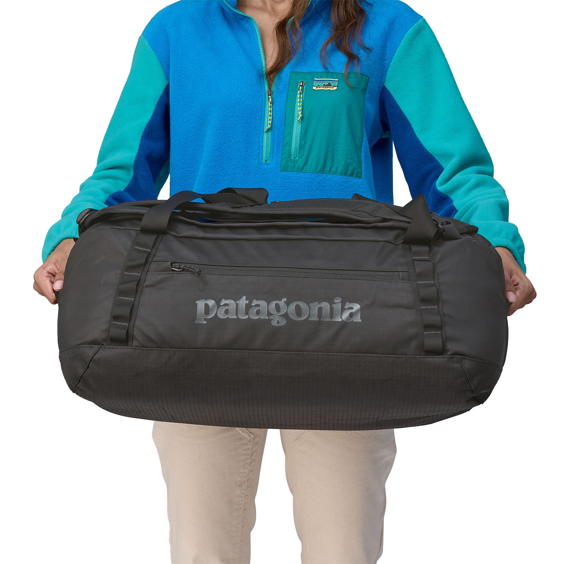 Black Hole Matte Duffel 55L - Wild Waterline Sleet Green WWSL