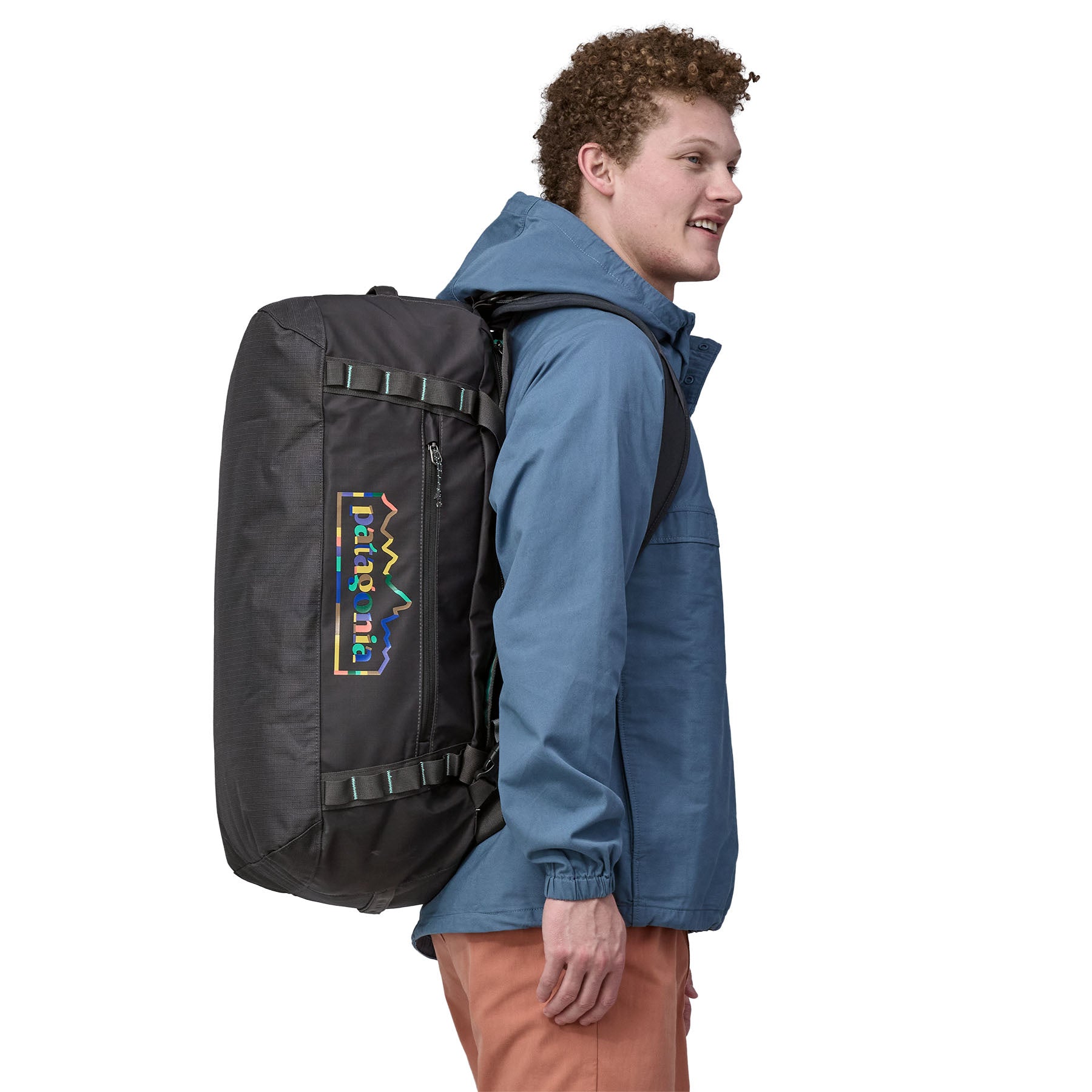 Black Hole Matte Duffel 55L - Wild Waterline Sleet Green WWSL