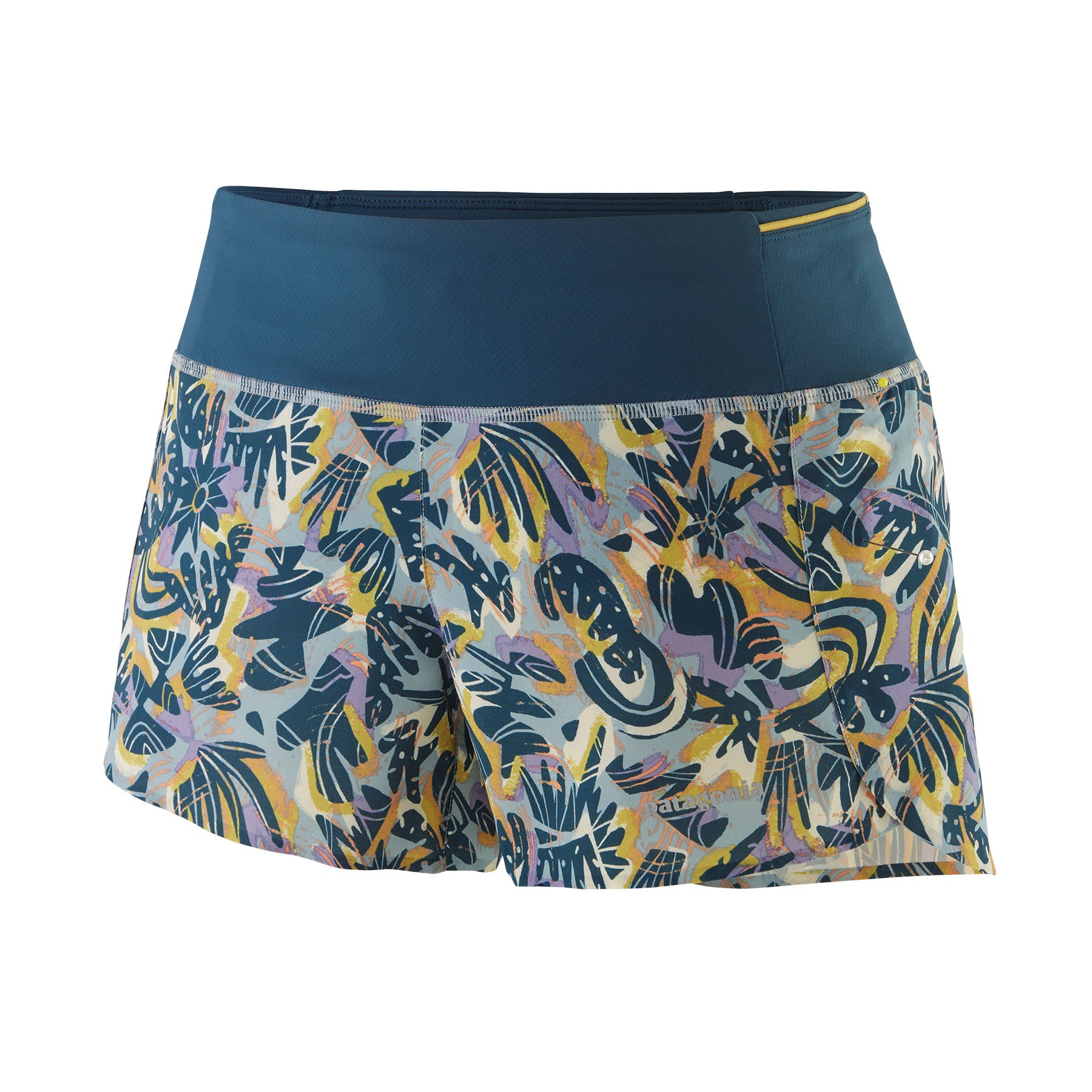 Women's Strider Pro Shorts 3 1/2" - Wild Botanist Thermal Blue WBTL