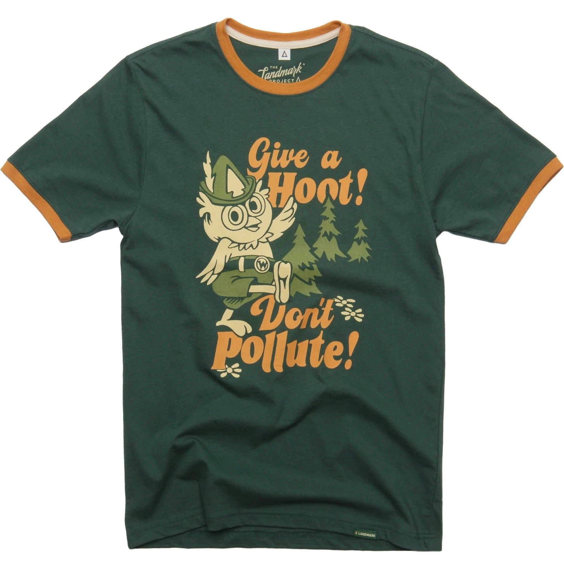 Woodsy Owl Retro Short Sleeve Ringer Tee