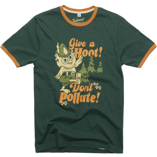 Woodsy Owl Retro Short Sleeve Ringer Tee
