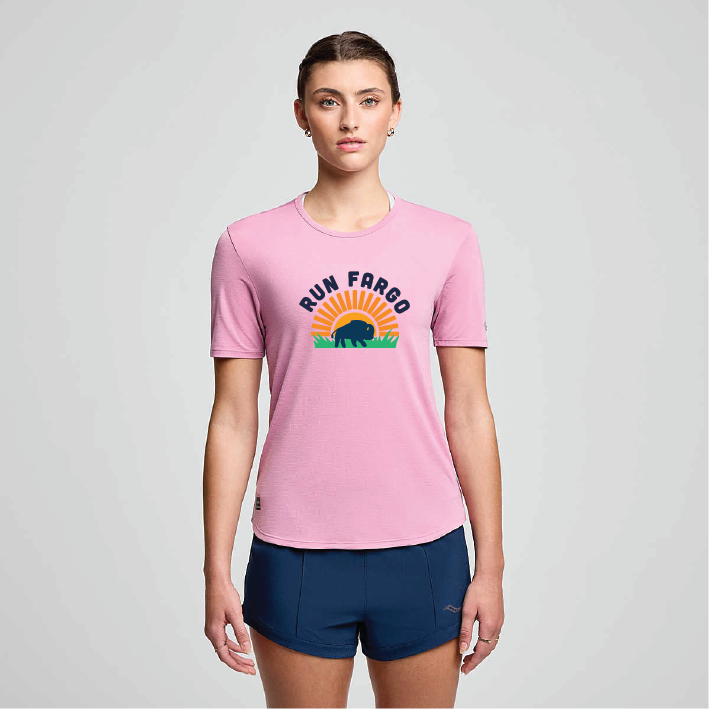 Women's Bison Sunrise Stopwatch Short Sleeve