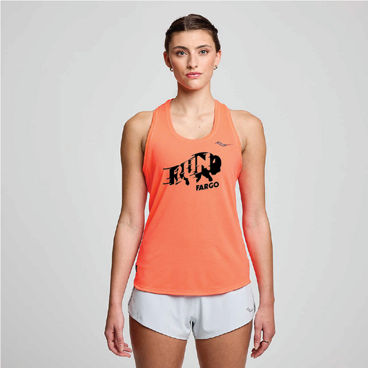 Women's New Run Fargo Bison Stopwatch Singlet
